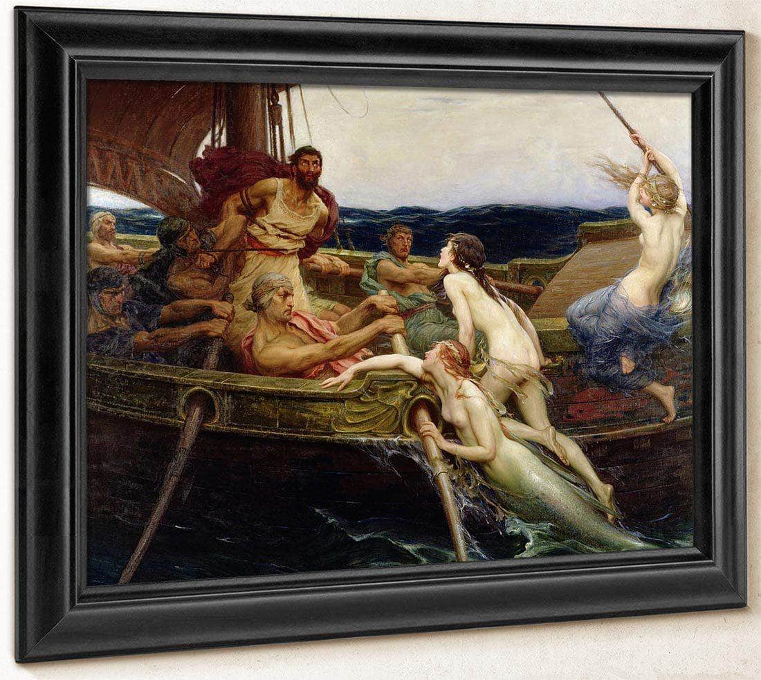 Ulysses By And By The By Sirens By James Draper Herbert Fine Art Print