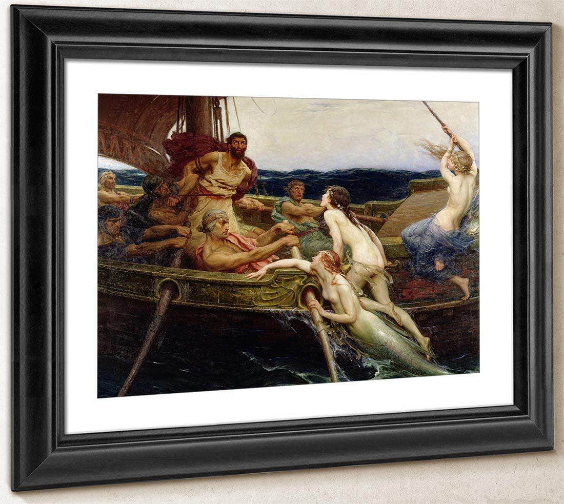 Ulysses By And By The By Sirens By James Draper Herbert Fine Art Print