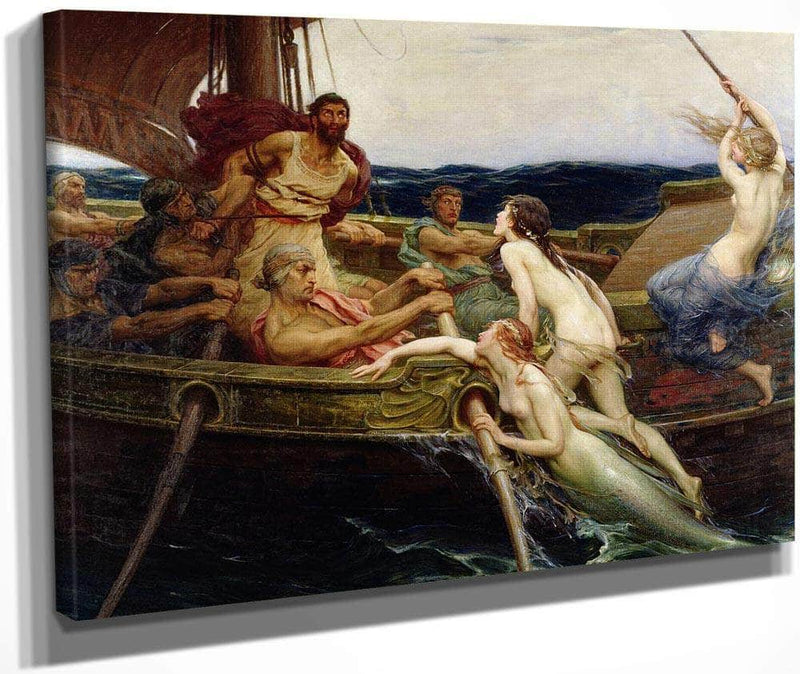 Ulysses By And By The By Sirens By James Draper Herbert Fine Art Print