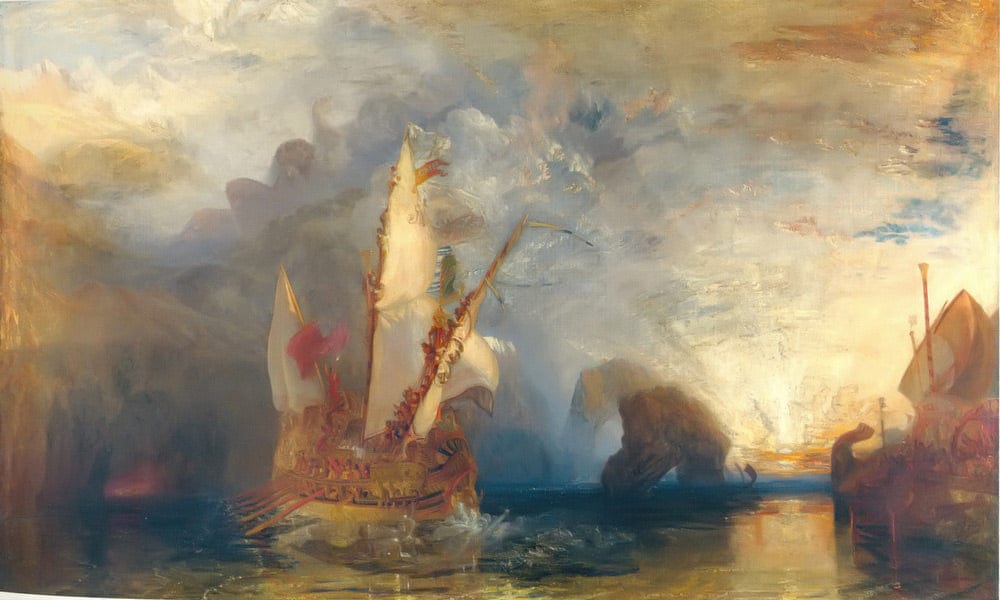 Ulysses Deriding Polyphemus   Homer's Odyssey 1829 By Jwm Turner Fine Art Print