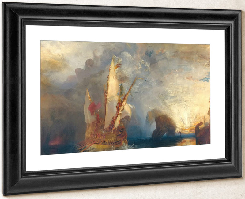 Ulysses Deriding Polyphemus   Homer's Odyssey 1829 By Jwm Turner Fine Art Print