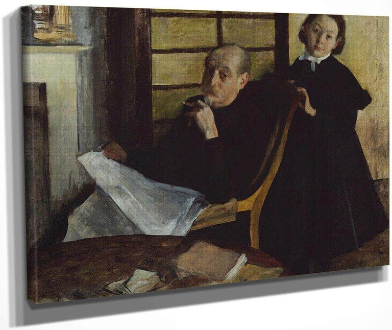 Uncle And Niece By Edgar Degas Fine Art Print