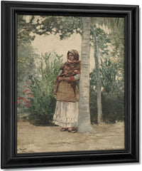 Under A Palm Tree By Winslow Homer Fine Art Print
