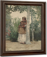 Under A Palm Tree By Winslow Homer Fine Art Print