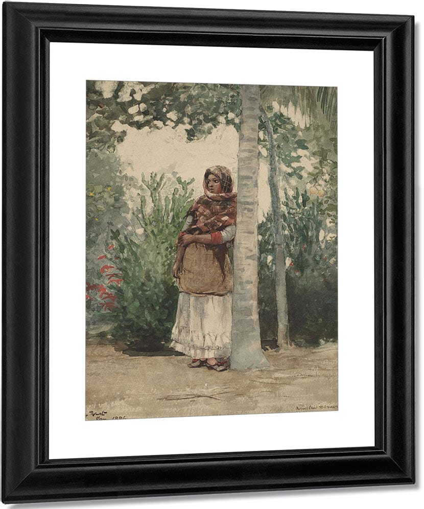 Under A Palm Tree By Winslow Homer Fine Art Print