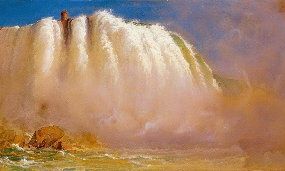 Under Niagra By Frederic Edwin Church Fine Art Print