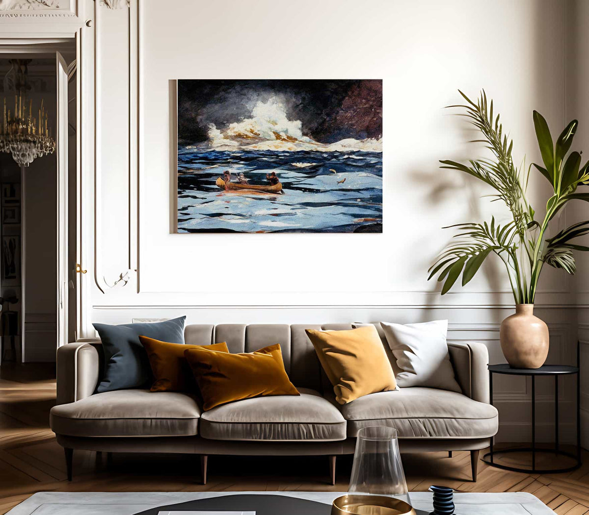 Under The Falls The Grand Discharge By Winslow Homer Fine Art Print