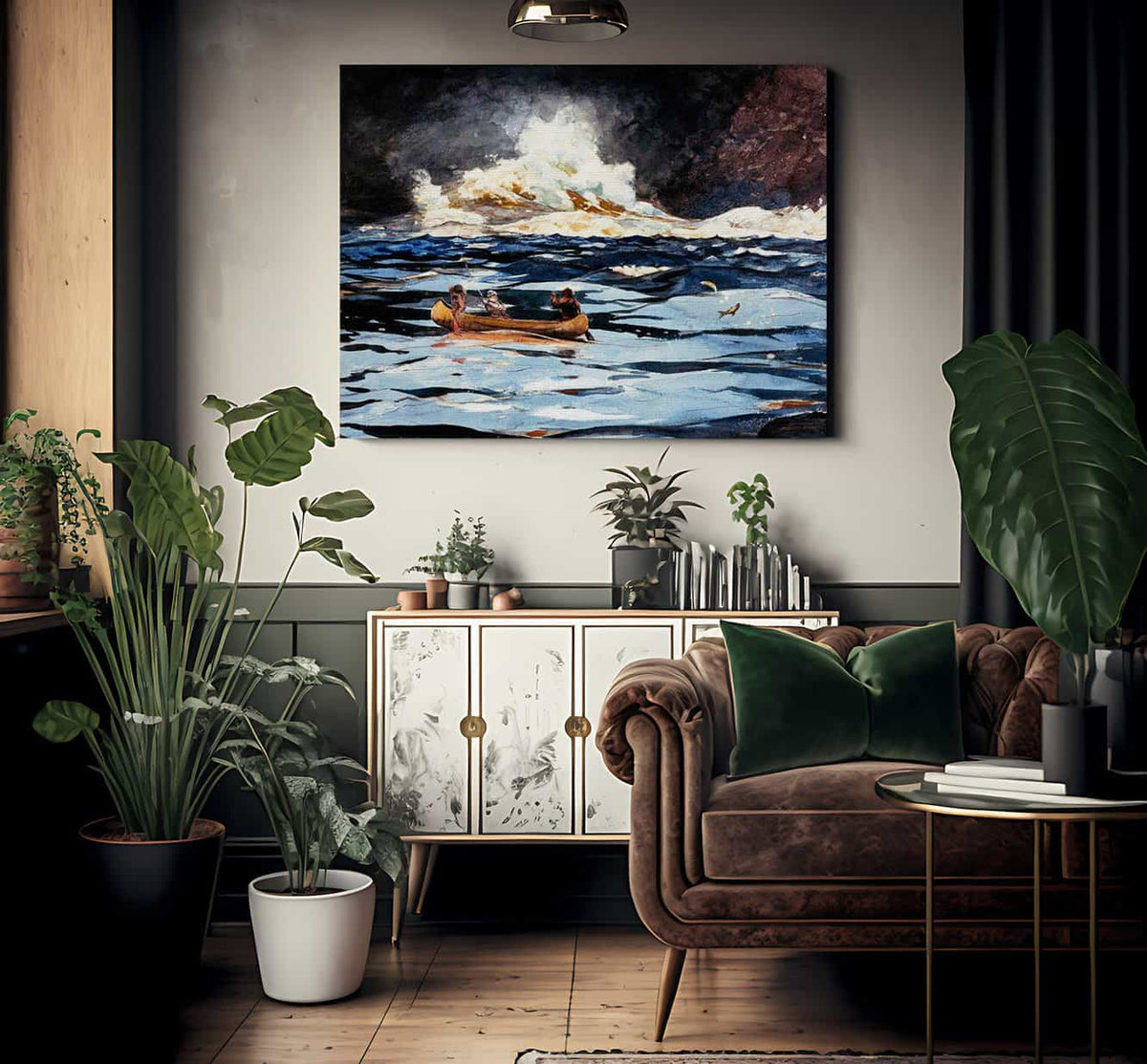 Under The Falls The Grand Discharge By Winslow Homer Fine Art Print