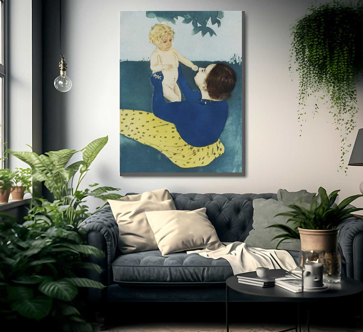 Under The Horse Chestnut Tree By Mary Cassatt Fine Art Print