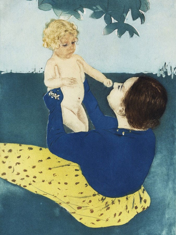 Under The Horse Chestnut Tree By Mary Cassatt Fine Art Print