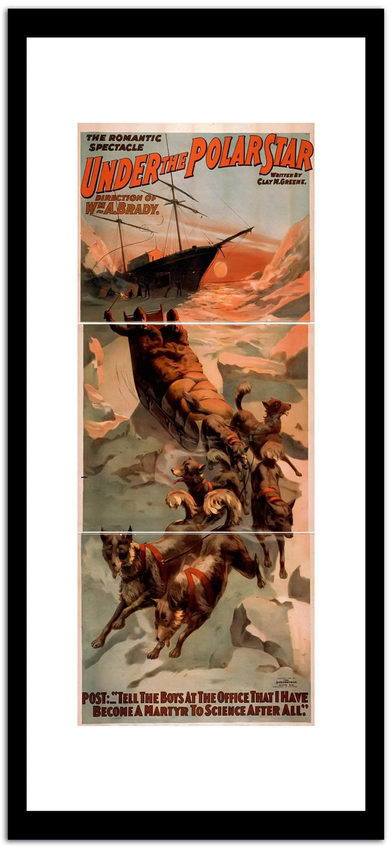 Under The Polarstar  Vintage Movie Poster Fine Art Print