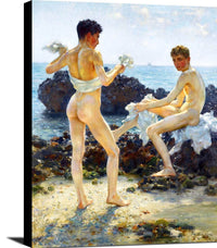 Under The Western Sun by Henry Scott Tuke Fine Art Print