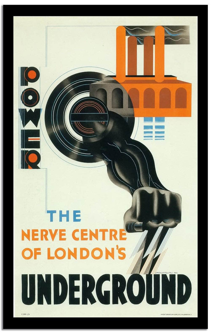 Underground  Vintage Postera Fine Art Print