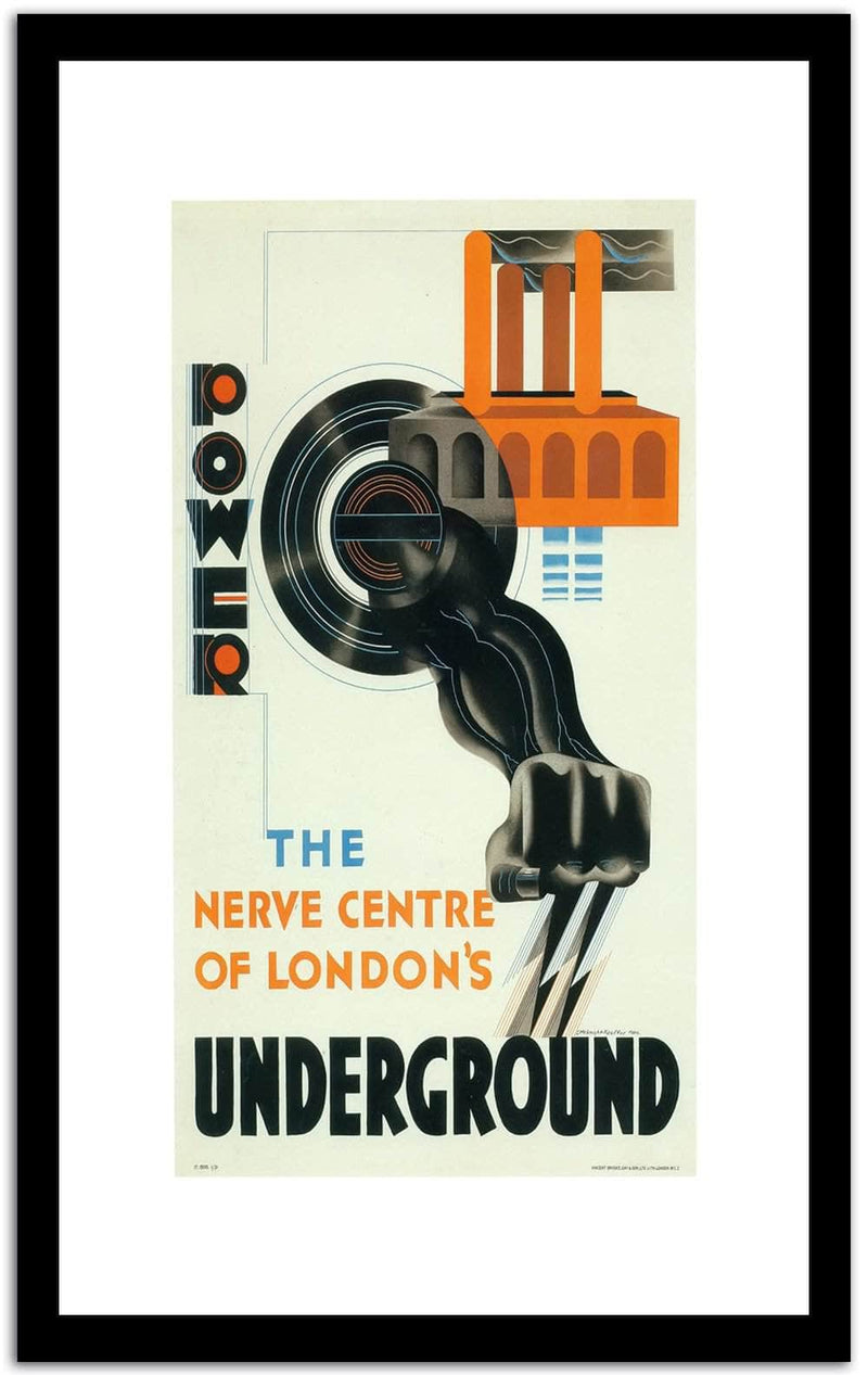 Underground  Vintage Postera Fine Art Print