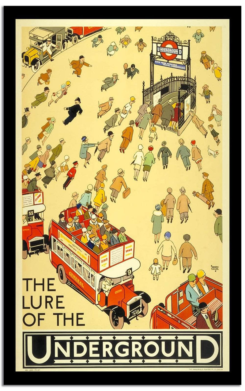Underground  Vintage Posterb Fine Art Print