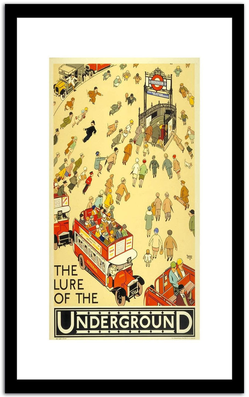 Underground  Vintage Posterb Fine Art Print