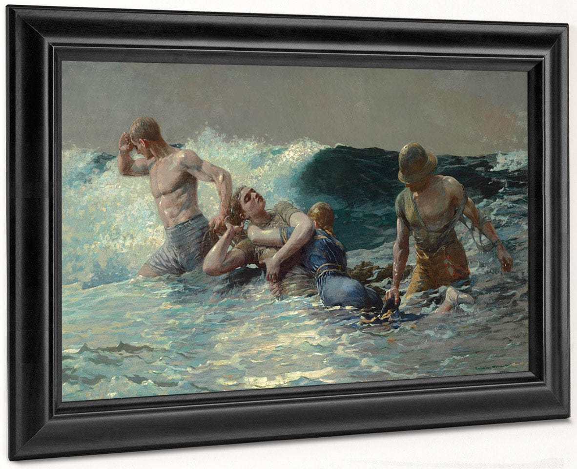 Undertow 1886 By Winslow Homer Fine Art Print