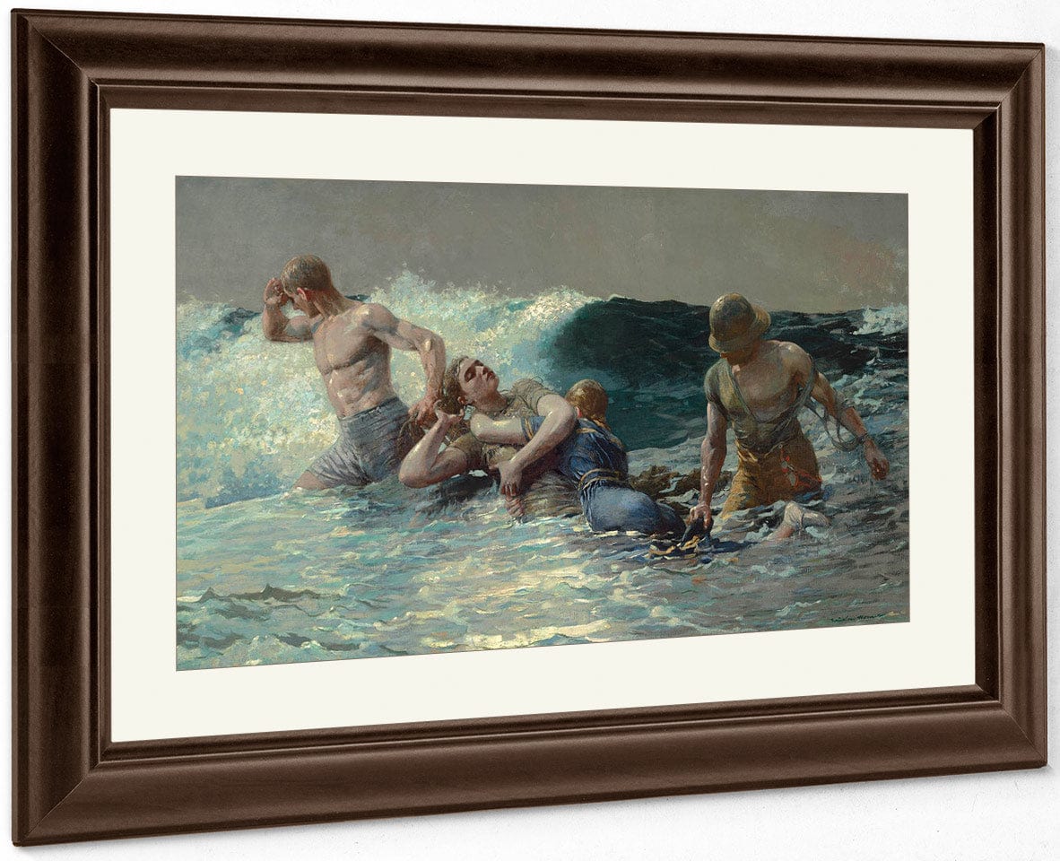 Undertow 1886 By Winslow Homer Fine Art Print