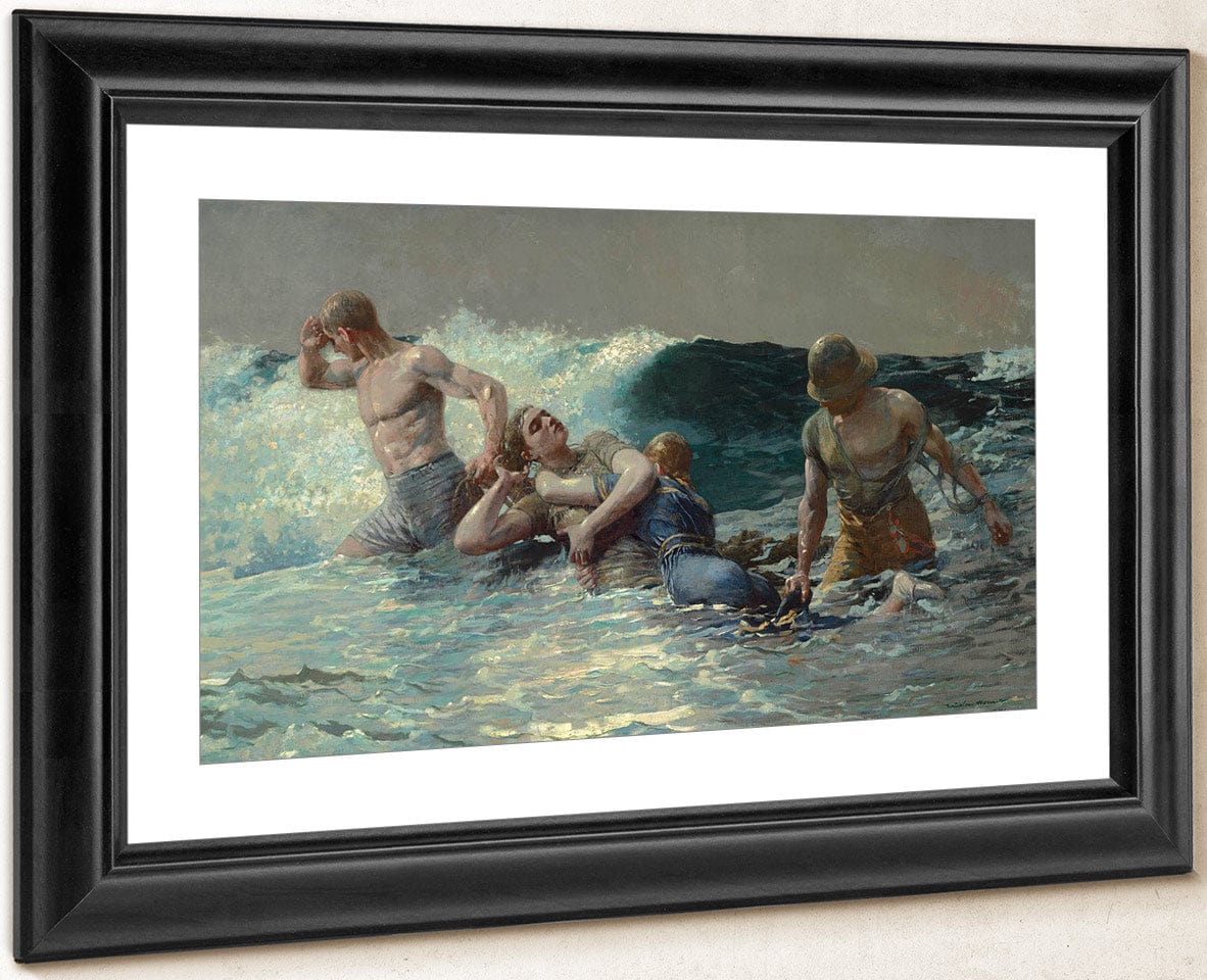Undertow 1886 By Winslow Homer Fine Art Print