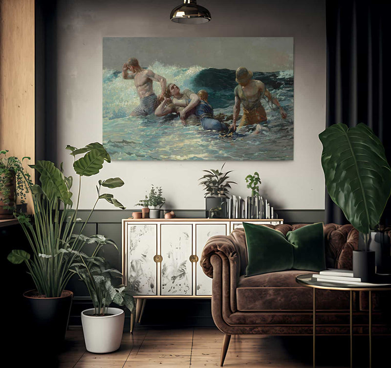 Undertow 1886 By Winslow Homer Fine Art Print