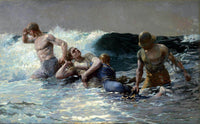 Undertow Painting Winslow Homer Canvas Art Fine Art Print