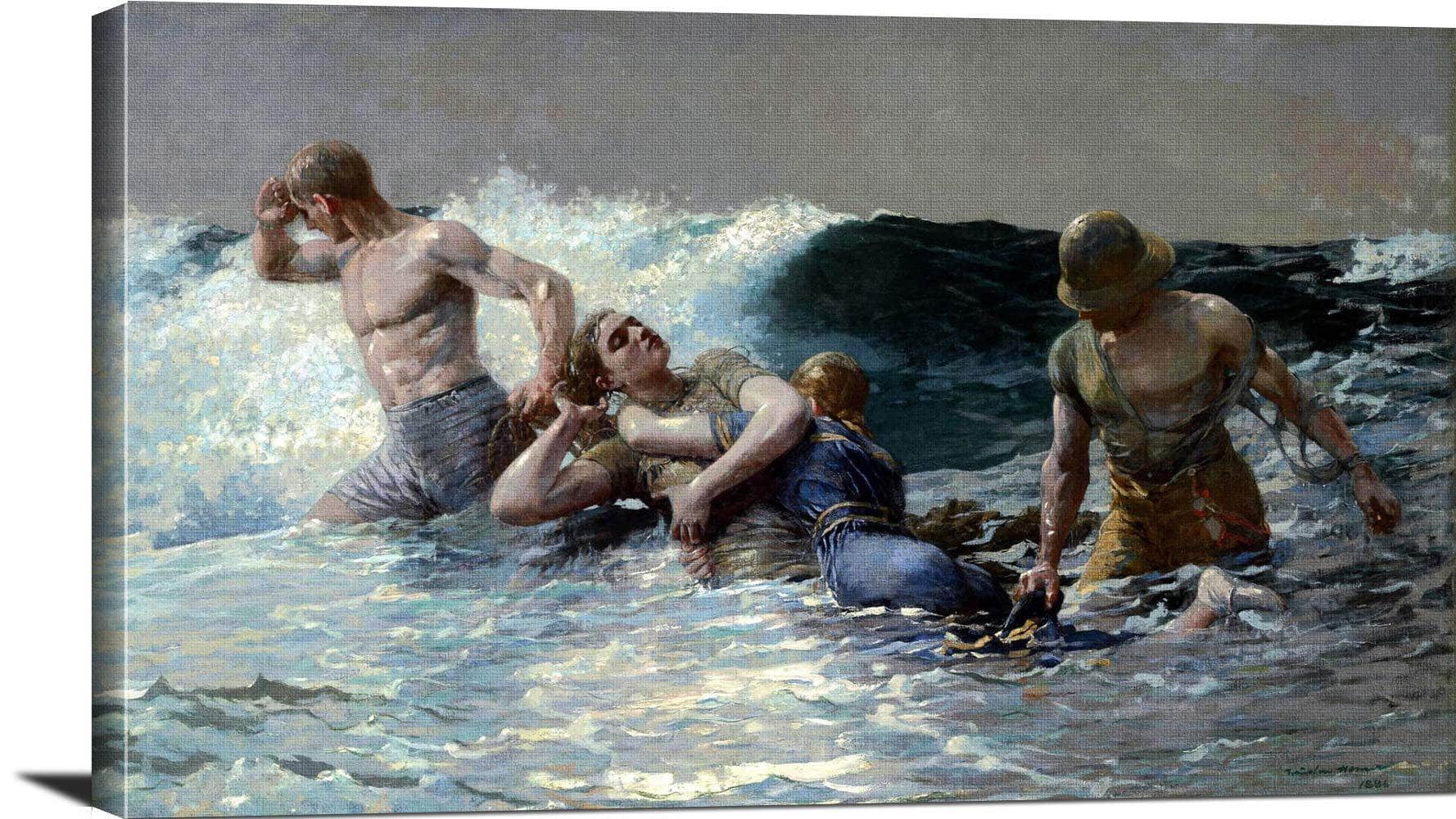 Undertow Painting Winslow Homer Canvas Art Fine Art Print
