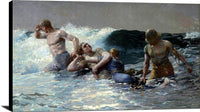 Undertow Painting Winslow Homer Canvas Art Fine Art Print