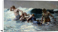 Undertow Painting Winslow Homer Canvas Art Fine Art Print