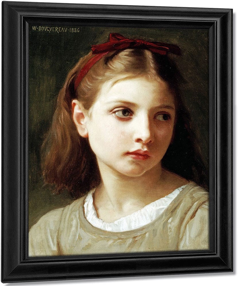 Une Petite Fille By William Adolphe Bouguereau Fine Art Print