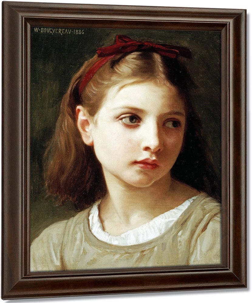 Une Petite Fille By William Adolphe Bouguereau Fine Art Print