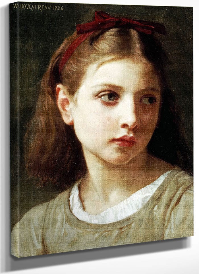 Une Petite Fille By William Adolphe Bouguereau Fine Art Print