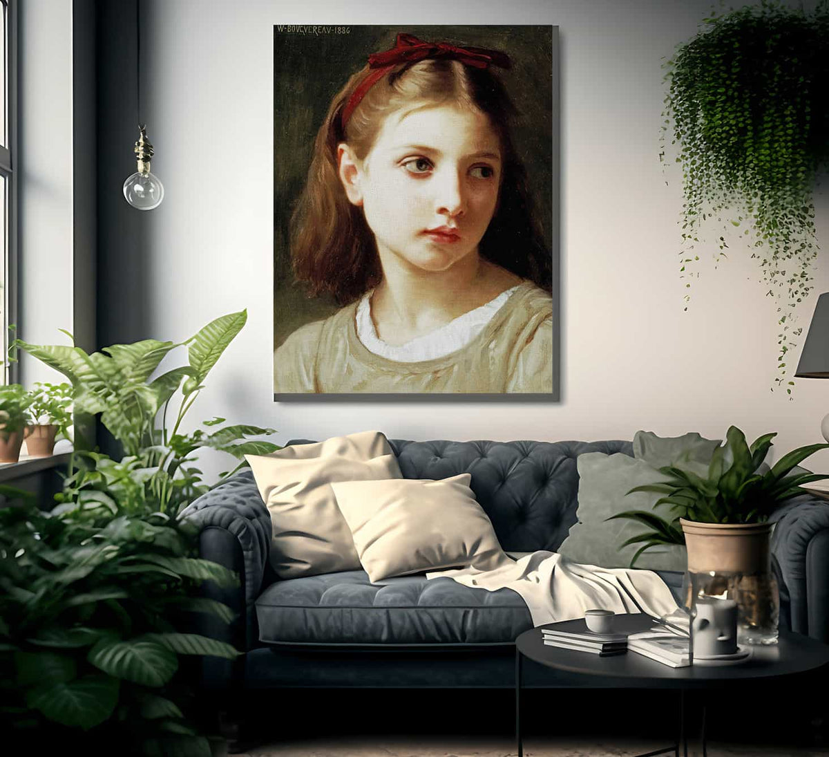 Une Petite Fille By William Adolphe Bouguereau Fine Art Print