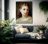 Une Petite Fille By William Adolphe Bouguereau Fine Art Print