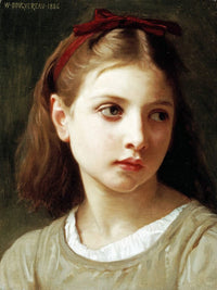 Une Petite Fille By William Adolphe Bouguereau Fine Art Print