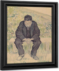 Unemployed 1891 Realism Charcoal Pastel Pencil Watercolor 61X47Cm By Ferdinand Hodler Fine Art Print