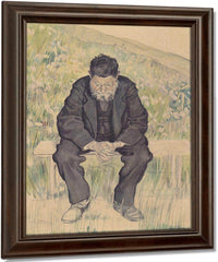 Unemployed 1891 Realism Charcoal Pastel Pencil Watercolor 61X47Cm By Ferdinand Hodler Fine Art Print