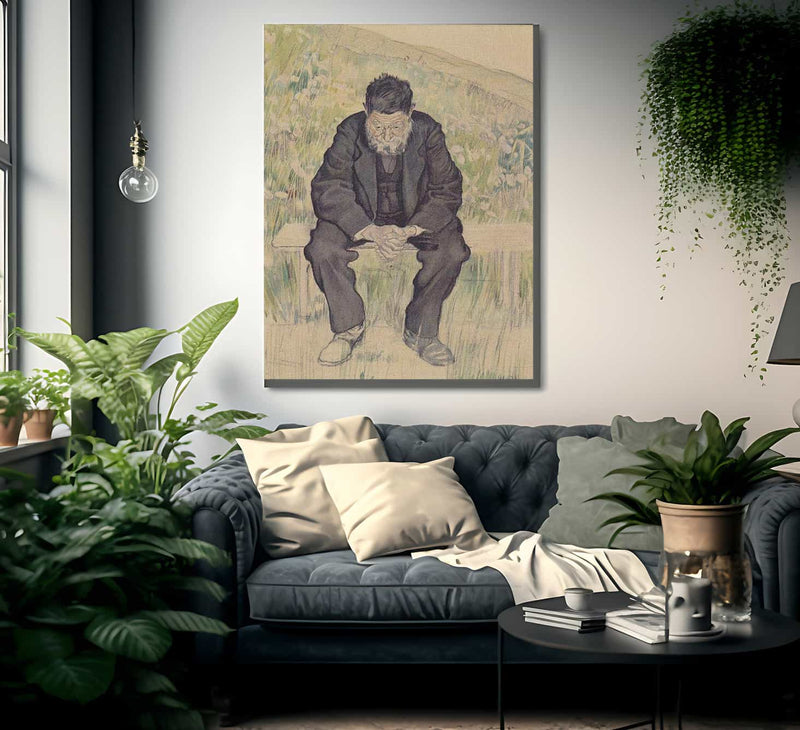 Unemployed 1891 Realism Charcoal Pastel Pencil Watercolor 61X47Cm By Ferdinand Hodler Fine Art Print