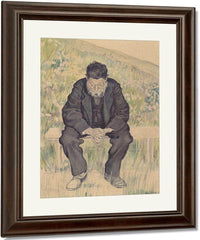 Unemployed 1891 Realism Charcoal Pastel Pencil Watercolor 61X47Cm By Ferdinand Hodler Fine Art Print