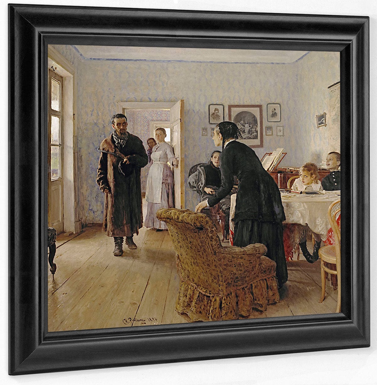 Unexpected Visitors 1888 By Ilya Repin Fine Art Print