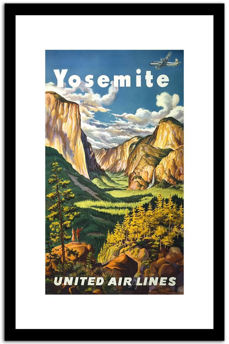 United Air Lines  Vintage Postera Fine Art Print