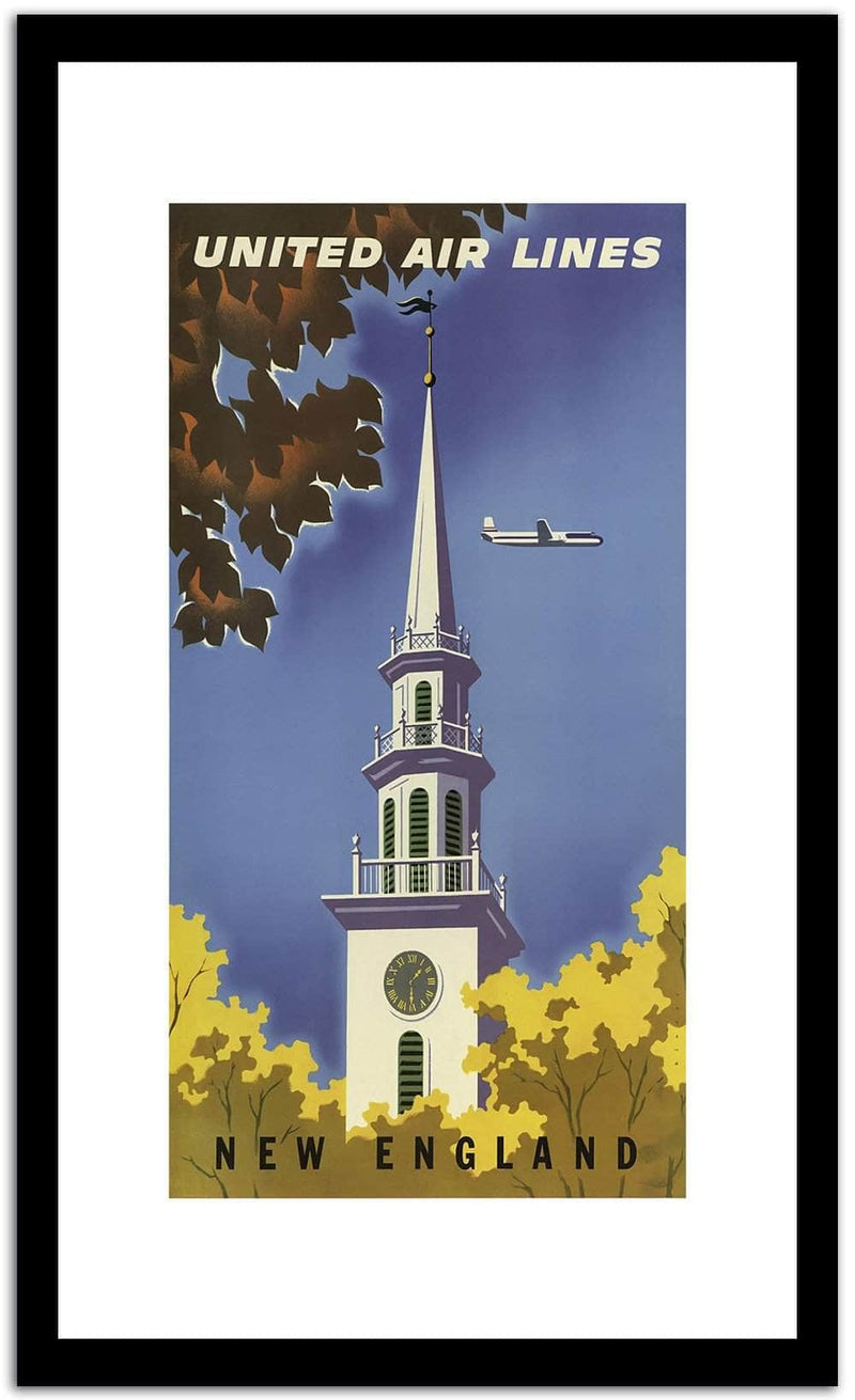 United Air Lines  Vintage Posterb Fine Art Print