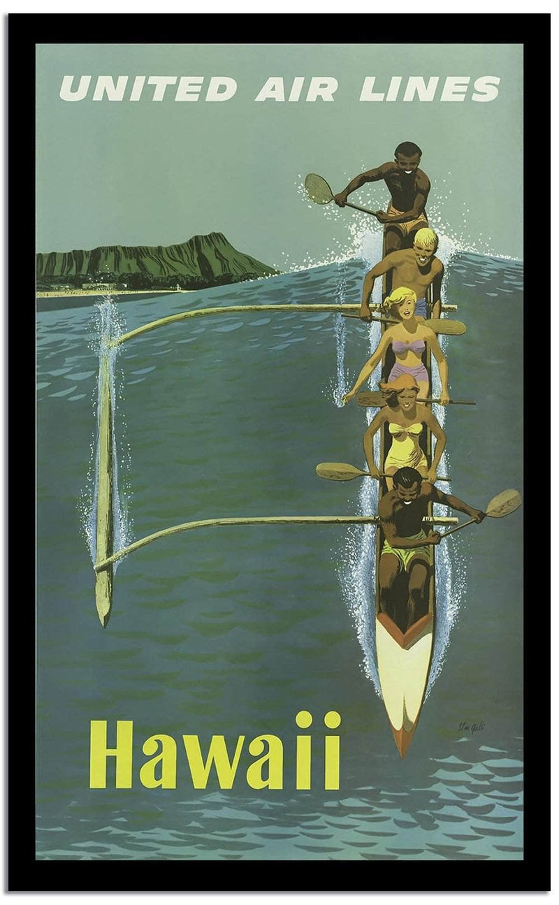 United Air Lines  Vintage Posterc Fine Art Print