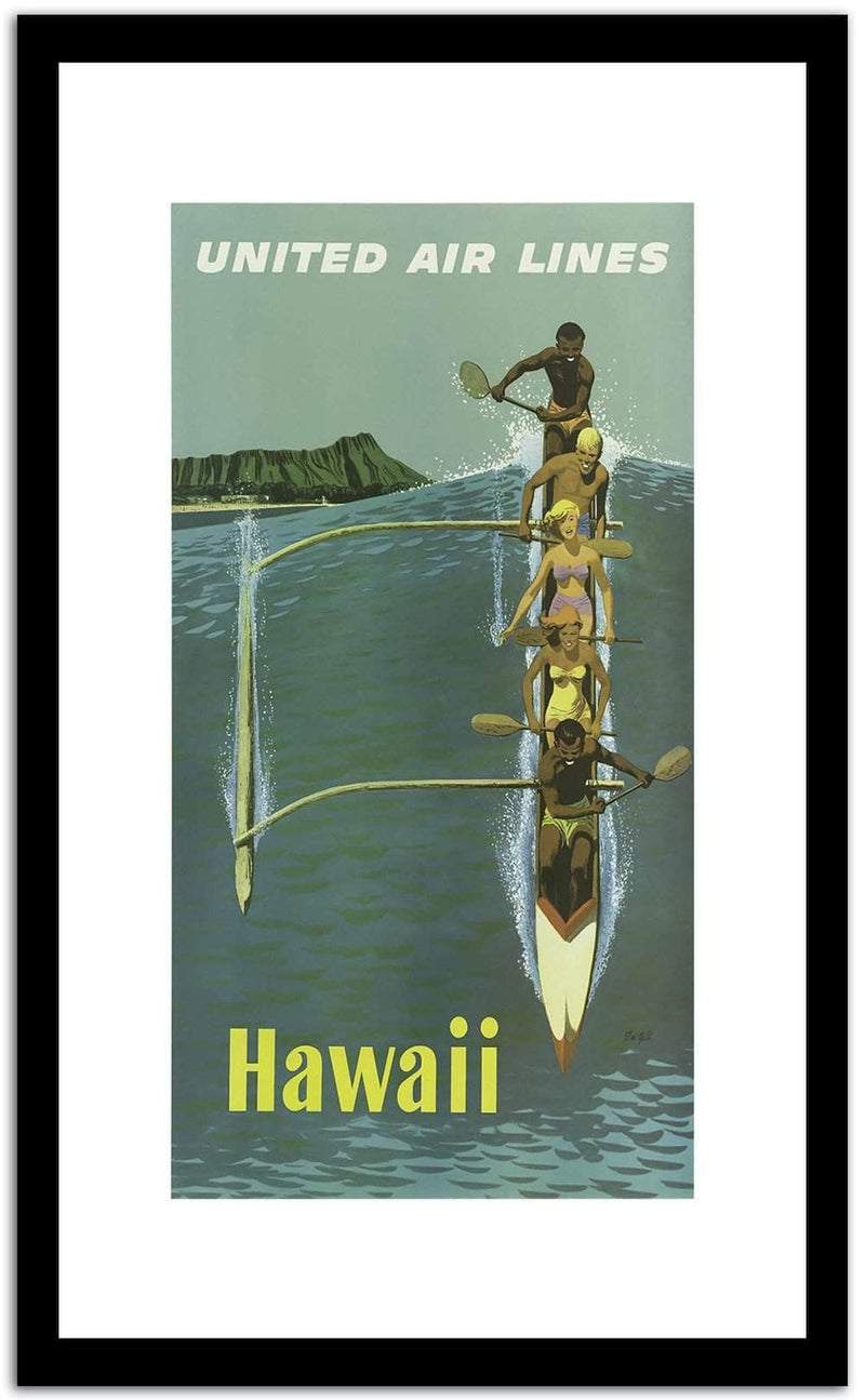 United Air Lines  Vintage Posterc Fine Art Print