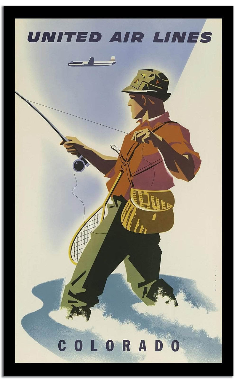 United Air Lines  Vintage Posterd Fine Art Print