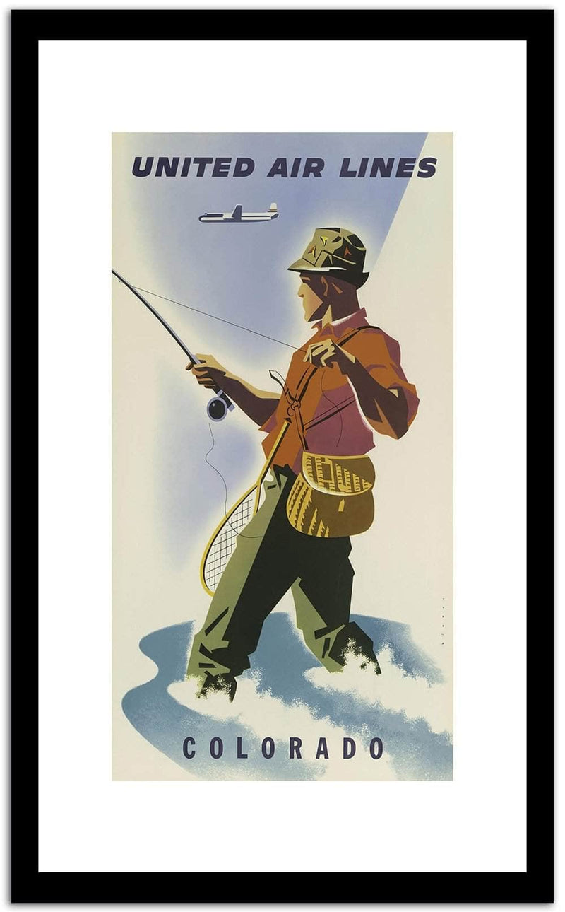United Air Lines  Vintage Posterd Fine Art Print