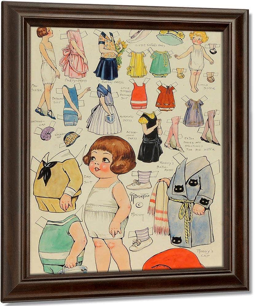 Untitled 1 By Grace G Drayton Fine Art Print