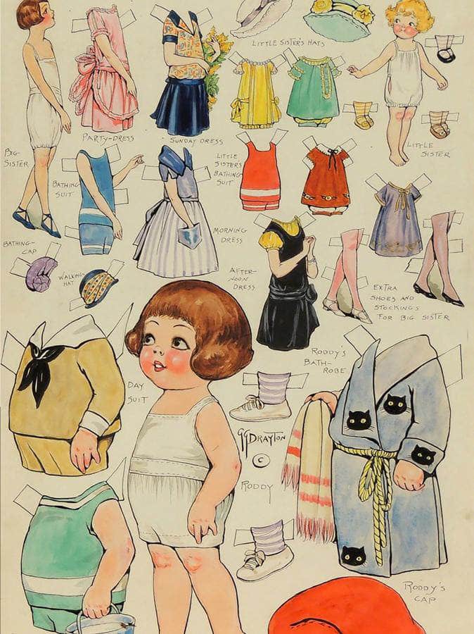 Untitled 1 By Grace G Drayton Fine Art Print