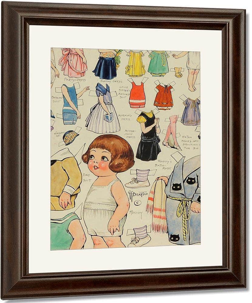 Untitled 1 By Grace G Drayton Fine Art Print