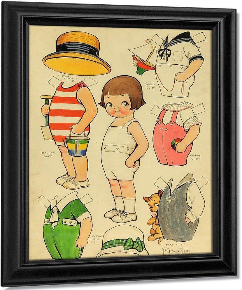 Untitled 2 By Grace G Drayton Fine Art Print