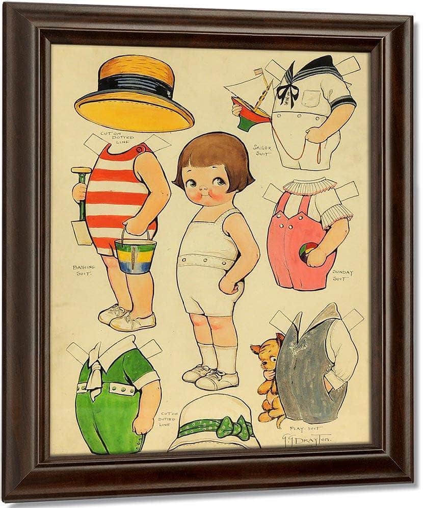 Untitled 2 By Grace G Drayton Fine Art Print